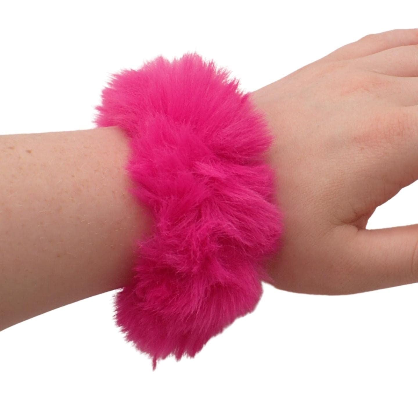 Super Fluffy Faux Fur Scrunchie, Medium Size Scrunchie for Thick & Thin Hair for Women & Girls, Pretty Hair, Hair Tie, Hair Bobbles, Fluffy Scrunchies, Ponytail Holder